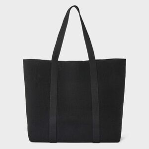 A New Day Engineered Knit Tote Bag – Black (NWT) | Oversized Carry All Bag |
